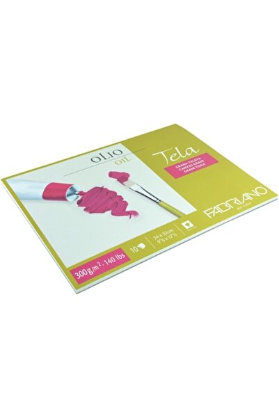 Fabriano Tela Oil Painting Paper Pad 10 sheets, 300 g/m², 24 x 32 cm