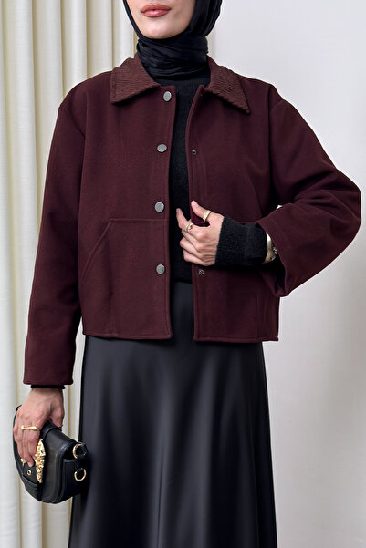 Salih Çelebi Kanguru Cepli Ceket 0034 - BORDO