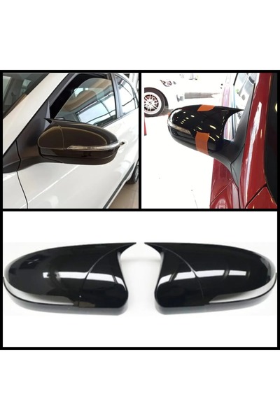 Sheyzen Hyundai i20 Sinyalli Batman Yarasa Ayna Kapağı Parlak Siyah 2014-2020