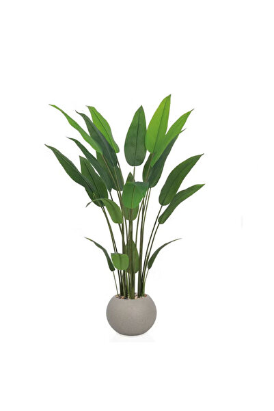 co arma Artificial Bird of Paradise Tree with Round Plastic Pot 140cm