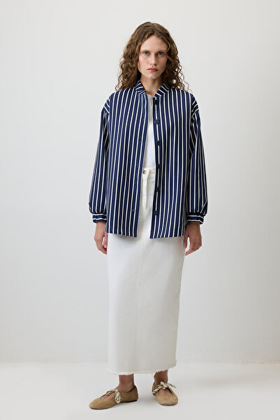 Touché Privé Смугаста габардинова куртка