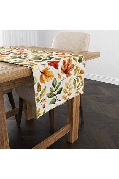 Filamente Digital Printed Runner - Leaf / Autumn / Pumpkin Patterned - 140X40 cm