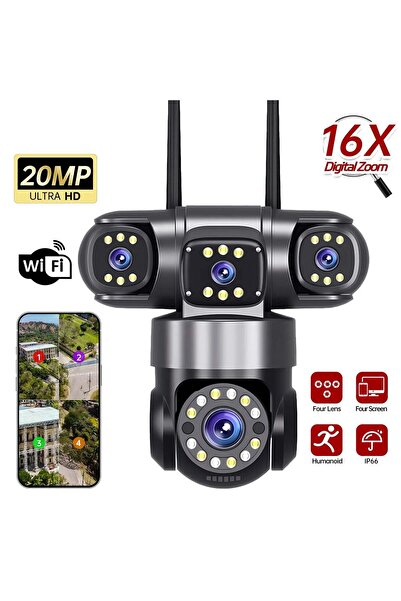 OEM WiFi Surveillance Camera, 4-in-1, Ultra HD, 20MP, 8K PTZ, Color Night Vision, 64GB Gift