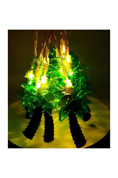 Bibilel Battery Christmas String Lights 1.5 m 10 LEDs Palm Warm White