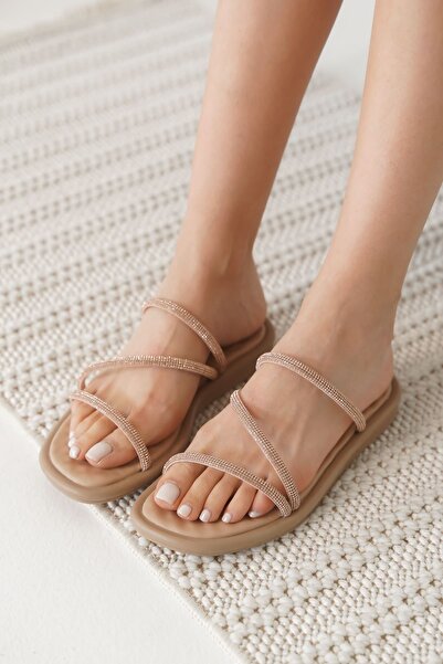 TRENDELLA Alba Nude Women's Stone Slippers