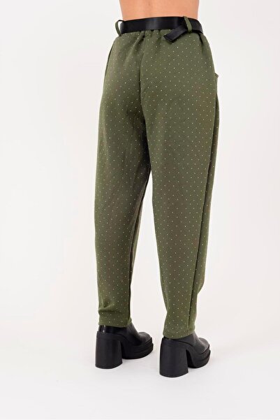 Park Moda 8614 Панталони с детайлна бродерия от камъни