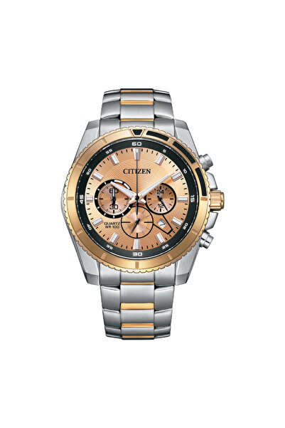 Citizen Men's Analog Rose Gold Dial Watch - AN8204-59X