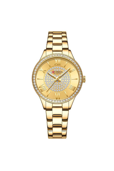 Curren Ceas de damă, cuarț, rezistent la apă, brățară metalică, design elegan...