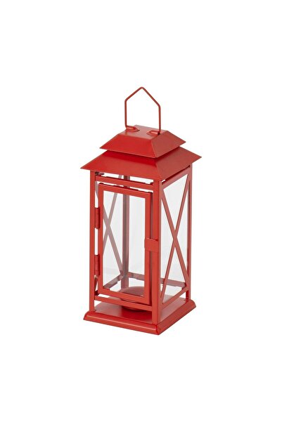 IKEA Vınterfınt Fener Parlak Kırmızı 22 Cm