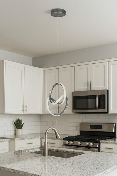 LEGACY Doruk Gri Renk Modern Tasarım - Salon - Mutfak - Hol Beyaz Led Sarkıt ...