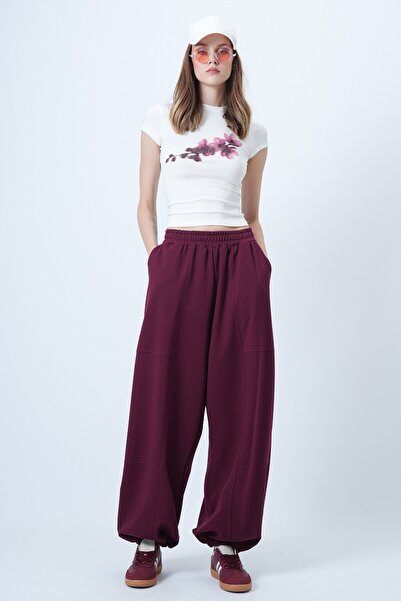 VAGGON Double Pocket Stitching Detailed Jogger Pants