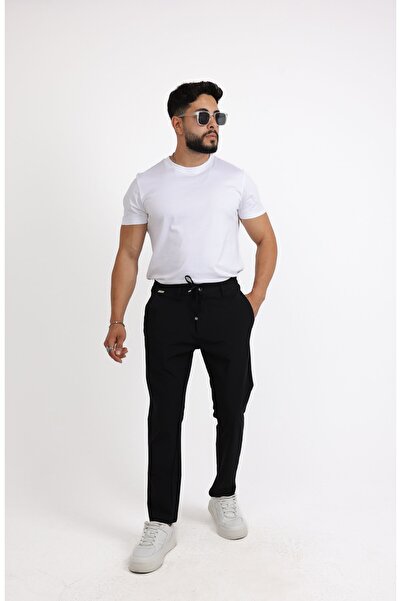cliento Relaxed Fit (Pilesiz) Düz Jogger Pantolon