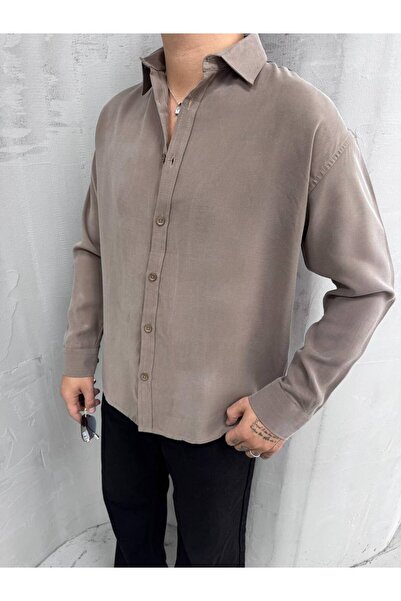 Thebomb Men's Modal Fabric Plain Shirt