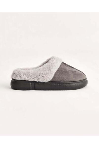 Chirpy Women's Anthracite Fur Winter Indoor Shoes - Fuzzy-A