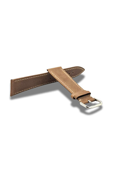 GENUINE LEATHER Leather Watch Strap, Dirty Brown Color, 22 mm, free quick telescopes
