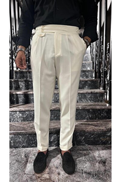 Fc Plus ÇİFT PİLELİ APOLETLİ YÜNLÜ PANTOLON