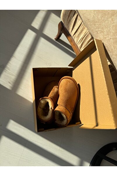 SOFT Mini Alçak Taban Süet İçi Kürklü Kadın Bot