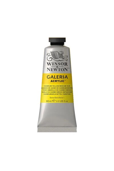 Winsor and Newton Vopsea acrilică galben cadmiu nuanță medie 60 ml -
