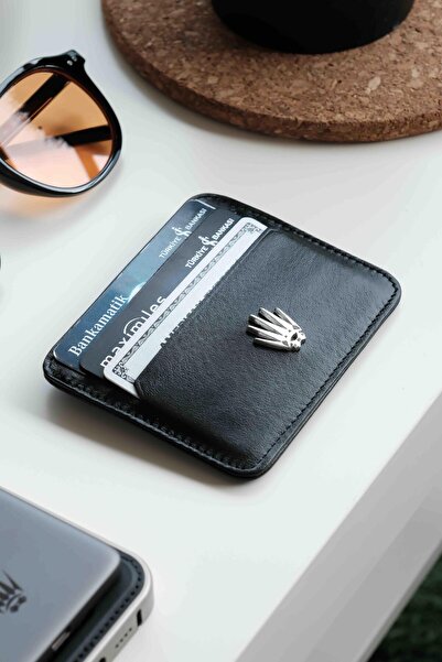 WATCHOFROYAL Card Holder Black Genuine Leather Card Holder
