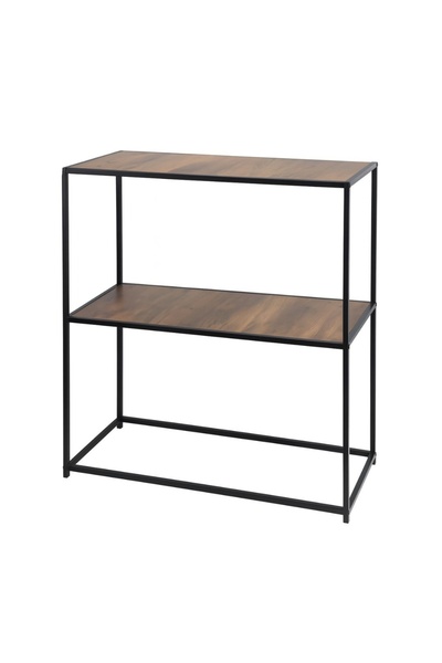 H&S collection Mobilier multifuncțional, 2 niveluri, metal + MDF, 70x31x85 cm