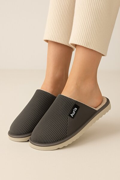 Wordex Ar-060 Unisex Velvet Fabric Winter House Slippers with Fur Inside