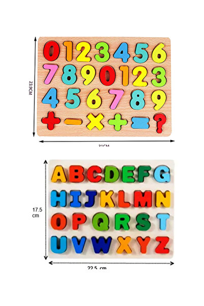 OEM Set Cifre și Litere din Lemn