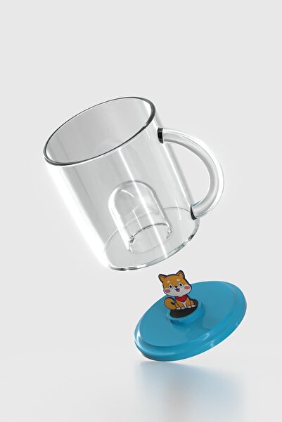 Renga Joy Cat Figured 250 ml Tritan Cup with Handle 222053 Blue