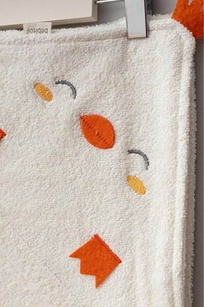 Bebitof 100% Cotton Chick Patterned Baby Bathrobe Set BBTF.EKR.30038