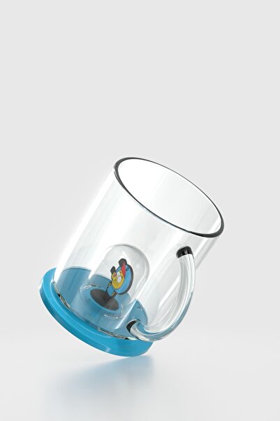 Renga Joy Kral Şakir Figured 250 ml Tritan Cup with Handle 222038 Blue