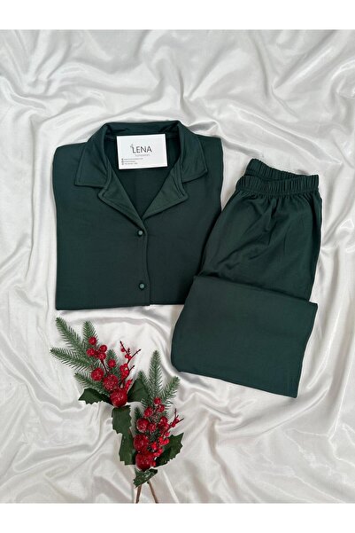 Lena Homewears Women's Emerald Sendy Long Sleeve Pajama Set