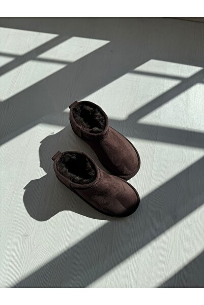 SOFT Mini Alçak Taban Süet İçi Kürklü Kadın Bot