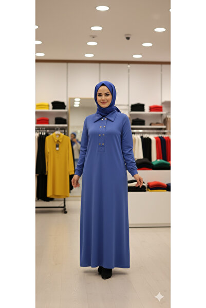 Hanım Zade Butik Kado nefes alan kumaş Tesettür Elbise