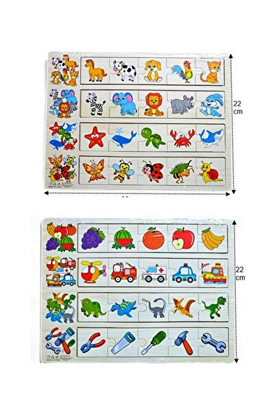 OEM Set 2 Puzzle lemn asocieri