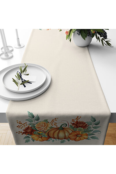 Filamente Digital Printed Runner - Leaf / Autumn / Pumpkin Patterned - 140X40 cm