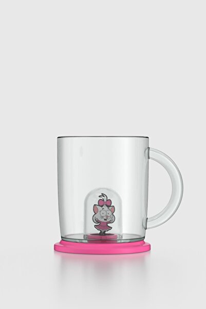 Renga Joy Kral Şakir Canan Figured 250 ml Tritan Cup with Handle 222038 Pink