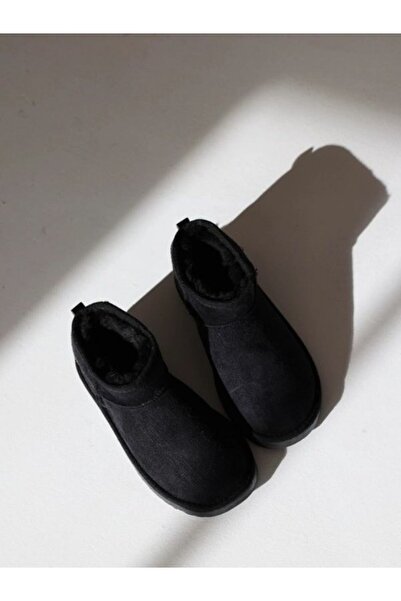 SOFT Mini Alçak Taban Süet İçi Kürklü Kadın Bot