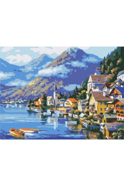 ATELIER Pictură după numere - Orașul de lângă lac (Atelier)