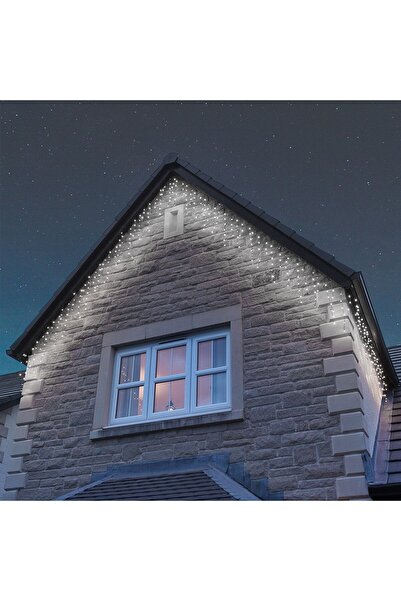 Flippy Instalatie de Craciun, Flippy®, Tip Turturi, Sectiune 5 m, 143 LED-uri, Lumina Alb Rece, IP44