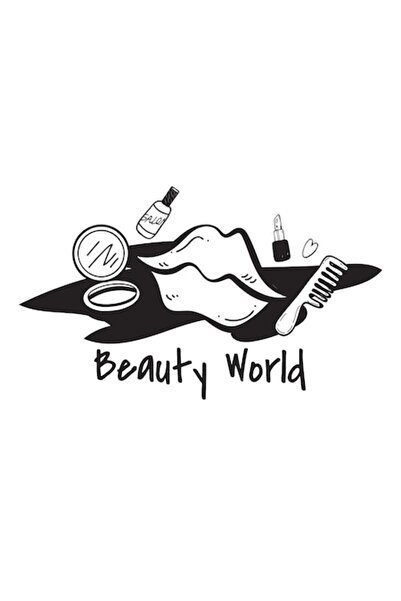 Oracal Decorative Sticker "Beauty World", 47×80 cm, Black,