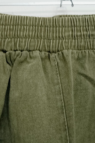 Nana & Mayka Moda Жіночі чорні габардинові шаровари з вимитим ефектом – зручний крій, бавовна