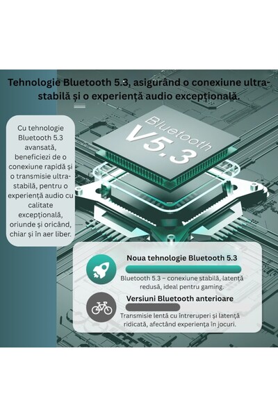 TehnoTek Boxă portabilă K10 — Mini subwoofer wireless, 10W, Bluetooth 5.3, 1200mAh, LED RGB, FM/