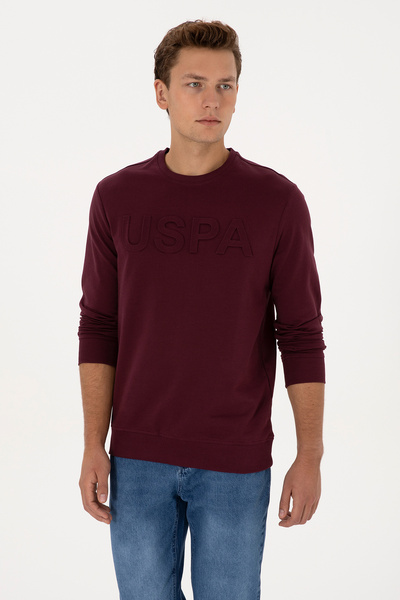 U.S. Polo Assn. Men's Burgundy Basic Sweatshirt 50307793-Vr177