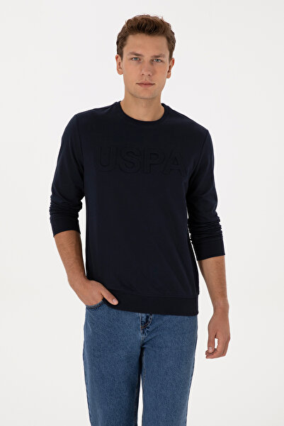 U.S. Polo Assn. Erkek Lacivert Basic Sweatshirt 50307793-VR033
