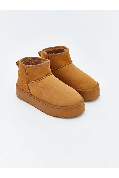 LC Waikiki Brown Suede Look Women's Boots