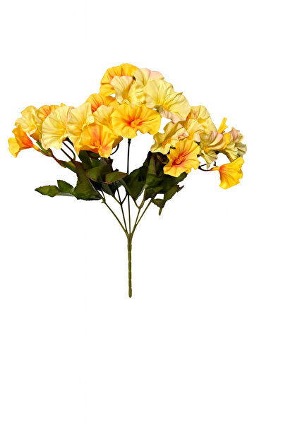 DEFNE DECOR Yapay Çiçek Gelincik Demeti 5 dal 40 cm sarı
