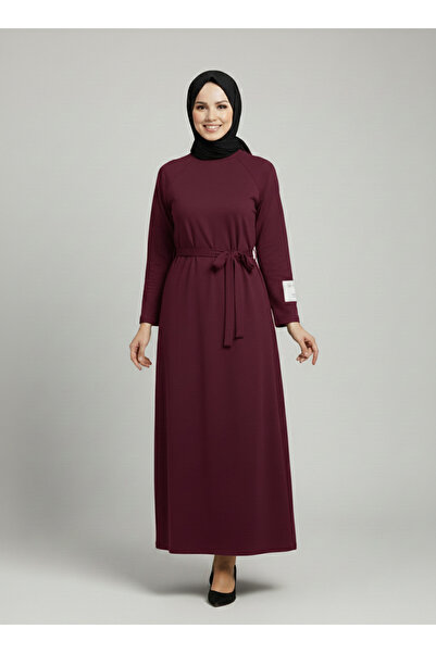 BENAHOLL Rochie detaliată cu autocolant cu mâneci Amine-EU2400 Bordeaux