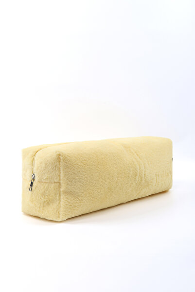 SHAKA Yellow Shk268 XL Size Plush Fabric, Hair Styling, Makeup and Travel Bag