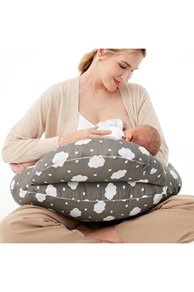 Momcozy وسادة رضاعة مع دعم مريح وسياج أمان أصلي لسلامة الطفل