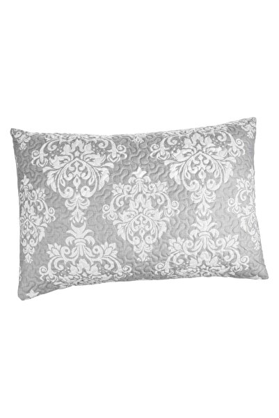 SHOPIENS Pillowcase, Damask Pattern, Gray, Polyester, 68x49 cm