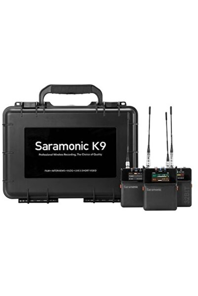 Saramonic Sistem wireless K9 Digital Duo Lavalier, UHF, 2TX/1RX, sincronizare Float Timecode, IP67